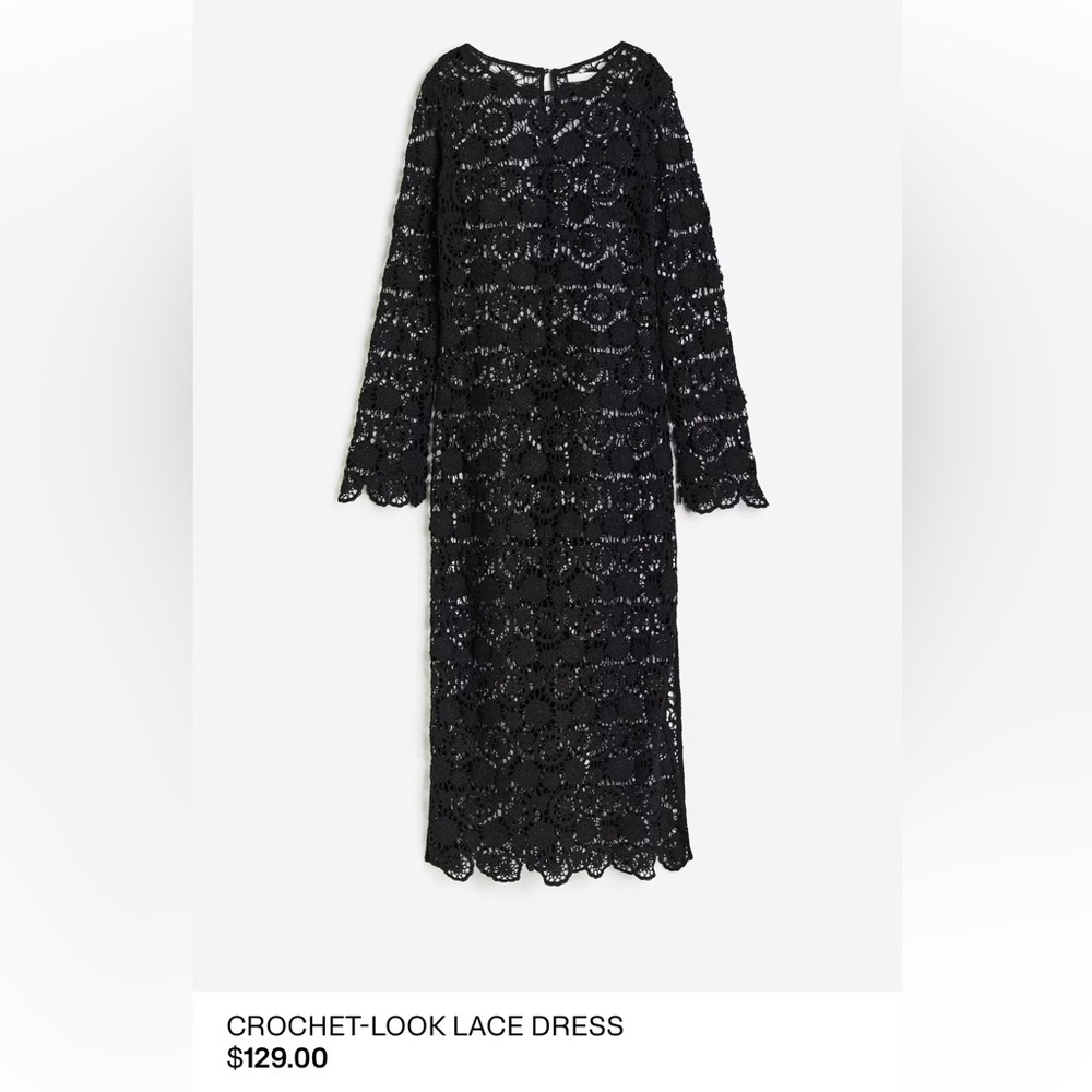 Crochet lace dress coverup from H&M